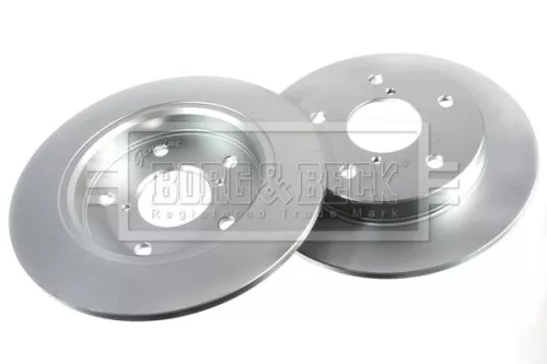 Borg and Beck Borg and Beck BBD5607 2x Rear Solid Brake Discs For Suzuki Swift 252mm 