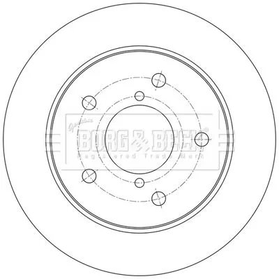 Borg and Beck Borg and Beck BBD5607 2x Rear Solid Brake Discs For Suzuki Swift 252mm 
