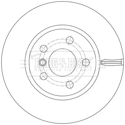 Borg and Beck Borg and Beck BBD5609 2x Front Vented Brake Discs For Bmw 2 3 Series 294mm 