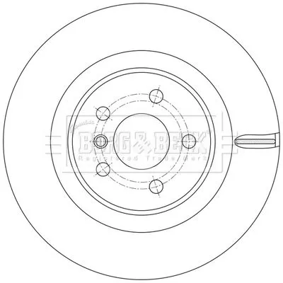 Borg and Beck Borg and Beck BBD5611 2x Rear Vented Brake Discs For Bmw Mini 1 2 Clubman Countryman X2 330mm 