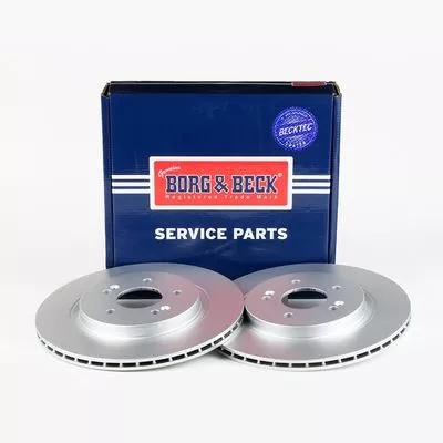 2x Rear Solid Brake Discs For Hyundai Santa Fe 314mm
