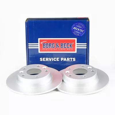 2x Rear Solid Brake Discs Fits Nissan Renault Captur Juke Megane 260mm