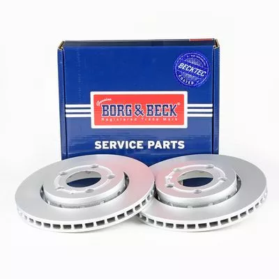 2x Rear Vented Brake Discs For Vw Polo 254mm