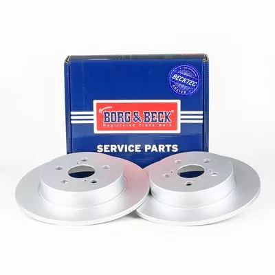 2x Rear Solid Brake Discs For Mazda Toyota 2 Yaris 273mm