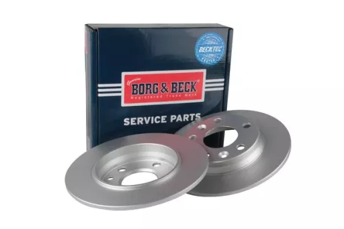 2x Rear Solid Brake Discs Fits Renault Zoe 260mm