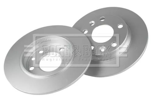 Borg and Beck Borg and Beck BBD5666 2x Rear Solid Brake Discs For Renault Zoe 260mm 