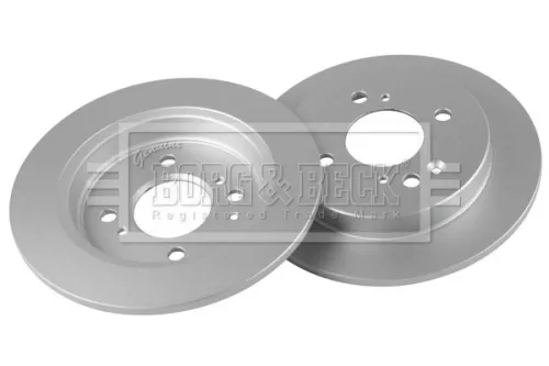Borg and Beck Borg and Beck BBD5672 2x Rear Solid Brake Discs For Honda Jazz 238mm 
