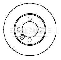 Single Front Solid Brake Disc Fits Renault 8 9 238mm