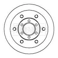 Borg and Beck Borg and Beck BBD5710S Single Front Solid Brake Disc Fits Iveco Daily 290mm 