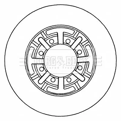 Borg and Beck Borg and Beck BBD5718S Single Rear Solid Brake Disc Fits Iveco Daily 289mm 