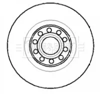Single Front Vented Brake Disc Fits Audi Vw A6 A8 Phaeton 323mm