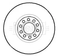 Borg and Beck Borg and Beck BBD5734S Single Front Vented Brake Disc Fits Audi A4 A6 Allroad 321mm 