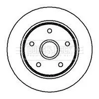 Single Rear Solid Brake Disc Fits Mazda 626 259mm