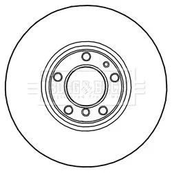 Single Front Vented Brake Disc Fits Bmw 5 Series 324mm
