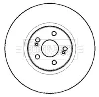 Single Front Vented Brake Disc Fits Renault Espace Vel Satis 324mm
