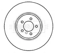 Single Rear Vented Brake Disc Fits Bmw 7 Series 370mm