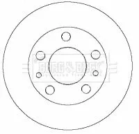 Single Front Vented Brake Disc Fits Bmw X5 356mm