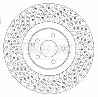 2x Front Perforated/vented Brake Discs Fits Mercedes Cls E-class S-class Sl Slk 