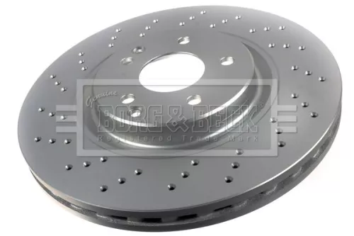 Borg and Beck Borg and Beck BBD5804S Single Front Perforated/vented Brake Disc Fits Mercedes C-class Clc-class Clk Sl 