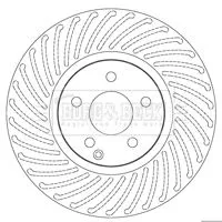 Borg and Beck Borg and Beck BBD5811S 2x Front Perforated/vented Brake Discs Fits Mercedes C-class E-class 322mm 