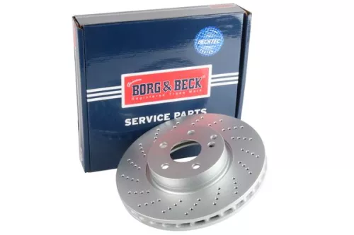 2x Front Perforated/vented Brake Discs Fits Mercedes C-class E-class 322mm