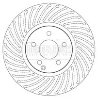 Borg and Beck Borg and Beck BBD5812S Single Front Vented Brake Disc Fits Mercedes C-class E-class Slc Slk 322mm 