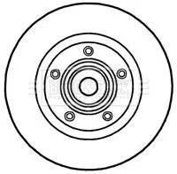 Borg and Beck Borg and Beck BBD5813S Single Rear Solid Brake Disc Fits Nissan Opel Renault Vauxhall Primastar Trafic  