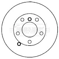 Borg and Beck Borg and Beck BBD5820S Single Rear Solid Brake Disc Fits Land Rover Range Rover 354mm 