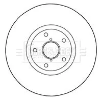 Borg and Beck Borg and Beck BBD5833S Single Front Vented Brake Disc Fits Subaru Forester Impreza Wrx 326mm 