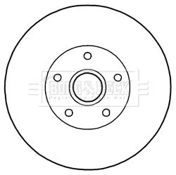 Borg and Beck Borg and Beck BBD5838S Single Rear Solid Brake Disc Fits Renault Fluence Megane 260mm 