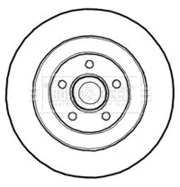 Borg and Beck Borg and Beck BBD5839S Single Rear Vented Brake Disc Fits Renault Laguna Latitude 300mm 