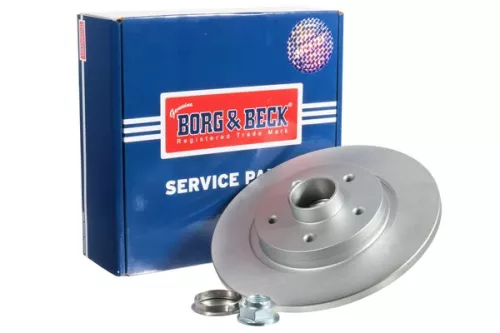 Borg and Beck Borg and Beck BBD5840S Single Rear Solid Brake Disc Fits Mercedes Renault Citan Kangoo Kangoo / Grand K 