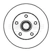 Single Rear Solid Brake Disc Fits Seat Vw Corrado Golf Passat Toledo Vento 226mm