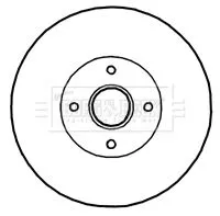 Borg and Beck Borg and Beck BBD5897S Single Rear Solid Brake Disc Fits Renault Megane Scénic 270mm 