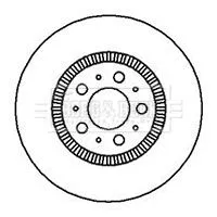 Borg and Beck Borg and Beck BBD5899S Single Front Vented Brake Disc Fits Volvo S60 S80 V70 Xc70 305mm 