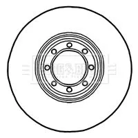 Borg and Beck Borg and Beck BBD5902S Single Rear Vented Brake Disc Fits Iveco Daily 294mm 