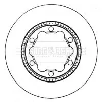 Borg and Beck Borg and Beck BBD5904S Single Rear Vented Brake Disc Fits Mercedes Vw Crafter 30-50 Sprinter 4 6-t Spri 