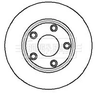 Single Front Vented Brake Disc Fits Jaguar S-type Xj 300mm