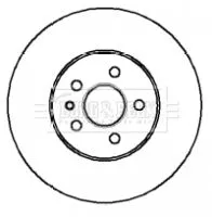 Borg and Beck Borg and Beck BBD5911S Single Front Vented Brake Disc Fits Daimler Jaguar 2.8 - 5.3 Daimler Xj Xj 40 81 