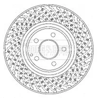 Single Front Perforated/vented Brake Disc Fits Mercedes E-class S-class 330mm