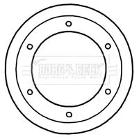 Borg and Beck Borg and Beck BBD5921S Single Rear Vented Brake Disc Fits Iveco Daily 305mm 