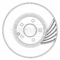 Single Front Vented Brake Disc Fits Mercedes E-class 303mm