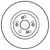 2x Front Vented Brake Discs Fits Renault Laguna 308mm