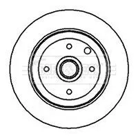 Single Rear Solid Brake Disc Fits Opel Vauxhall Ascona Astra Cavalier Kadett Vec