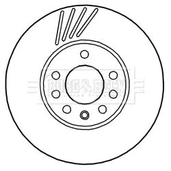 Single Front Right Rear Right Vented Brake Disc Fits Lotus Exige 288mm