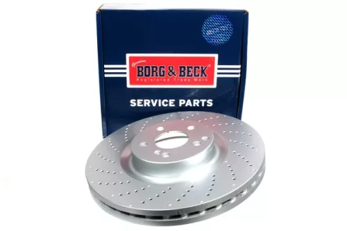 Single Front Rear Perforated/vented Brake Disc Fits Mercedes C-class E-class S-c