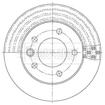 Single Front Vented Brake Disc Fits Mercedes Sprinter 3-t Sprinter 4-t 285mm