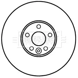 Borg and Beck Borg and Beck BBD5960S Single Front Vented Brake Disc Fits Volvo S60 S80 V60 V70 Xc70 336mm 