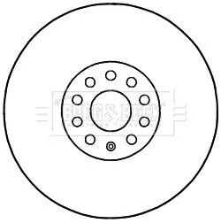 Borg and Beck Borg and Beck BBD5963S Single Front Vented Brake Disc Fits Audi Cupra Seat Skoda Vw A3 A3 Allstreet Art 