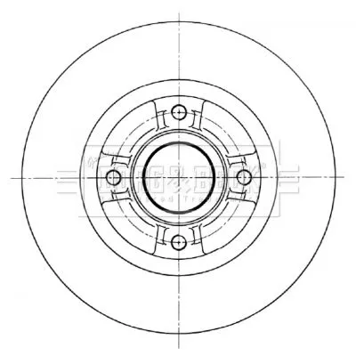 Single Rear Solid Brake Disc Fits Renault Clio Megane Modus / Grand Modus Twingo